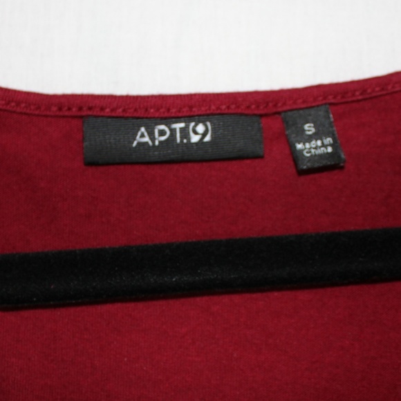 Apt. 9 Cranberry Red Sequin Top - Picture 4 of 6